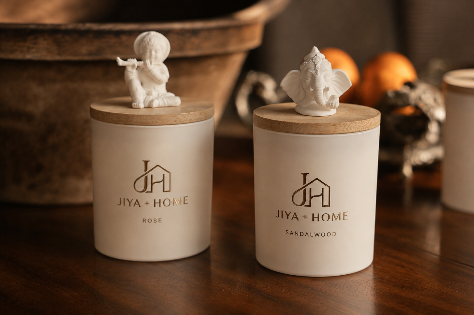 Jiya and Home Ganesha candle